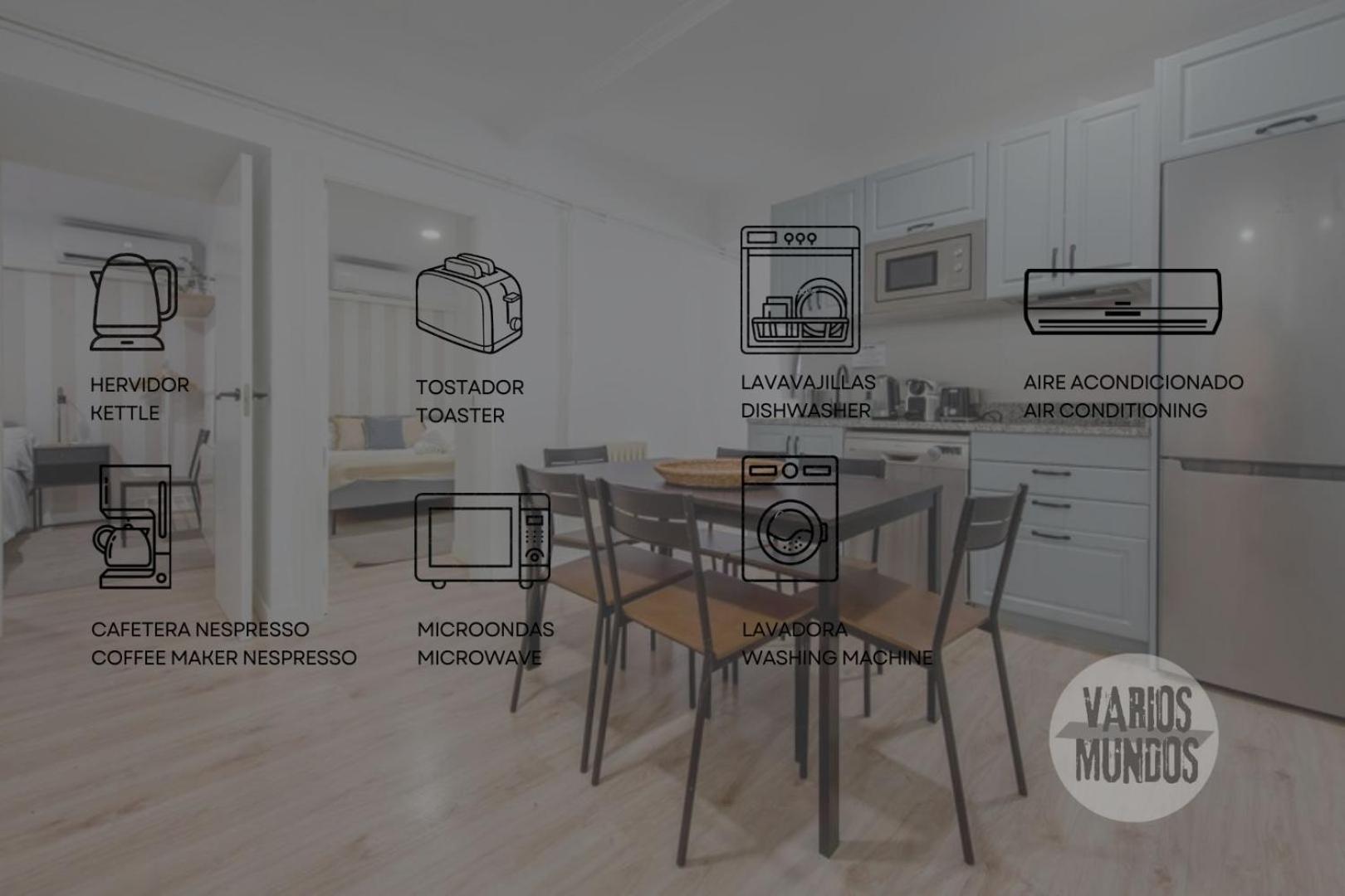 Nuevo Apt De 9Pax En La Cava Alta Centro De Madrid E1 Esterno foto